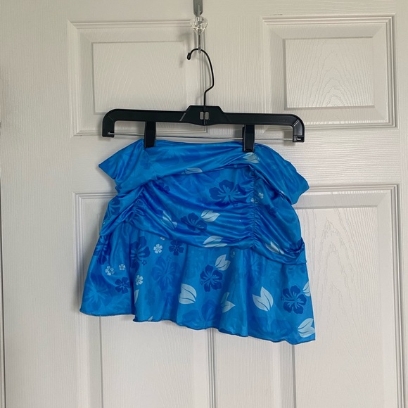 Tropical print swim skirt (coverup) - Picture 1 of 2